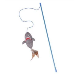 Ministry Of Pets Sebastian The Shark Cat Teaser Toy -Pet Supplies I9695652 en 04 31521.1710540011.386.513
