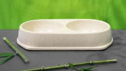 Bamboo Bowl Natural Cat & Dog Double Bowl -Pet Supplies I9698480 en 05 97130.1710540013.386.513