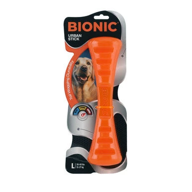 BIONIC Urban Stick Treats Holding Orange Dog Chew Toy 3 BIONIC Urban Stick Treats Holding Orange Dog Chew Toy - Image 3