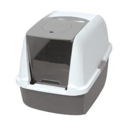 Catit Airsift Hooded White/Grey Cat Litter Box -Pet Supplies I9700295 en 03 42921.1710540022.386.513