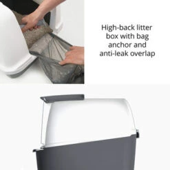 Catit Airsift Hooded White/Grey Cat Litter Box -Pet Supplies I9700295 en 10 80182.1710540022.386.513