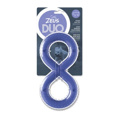 Zeus Duo Figure 8 Tug Bacon Scent Dog Chew Toy 1 Zeus Duo Figure 8 Tug Bacon Scent Dog Chew Toy