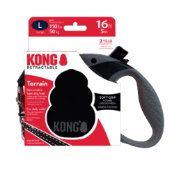 KONG Terrain Retractable Black Dog Lead -Pet Supplies I9712460 en 05