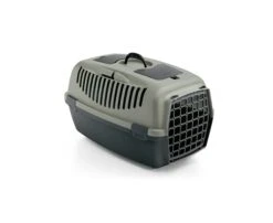 Stefanplast Gulliver 2 Pet Carrier With Plastic Door - Grey