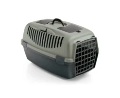 Stefanplast Gulliver 3 Pet Carrier With Plastic Door - Grey