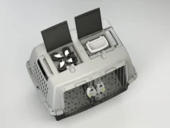 Stefanplast Gulliver Touring Pet Carrier - Black/Grey
