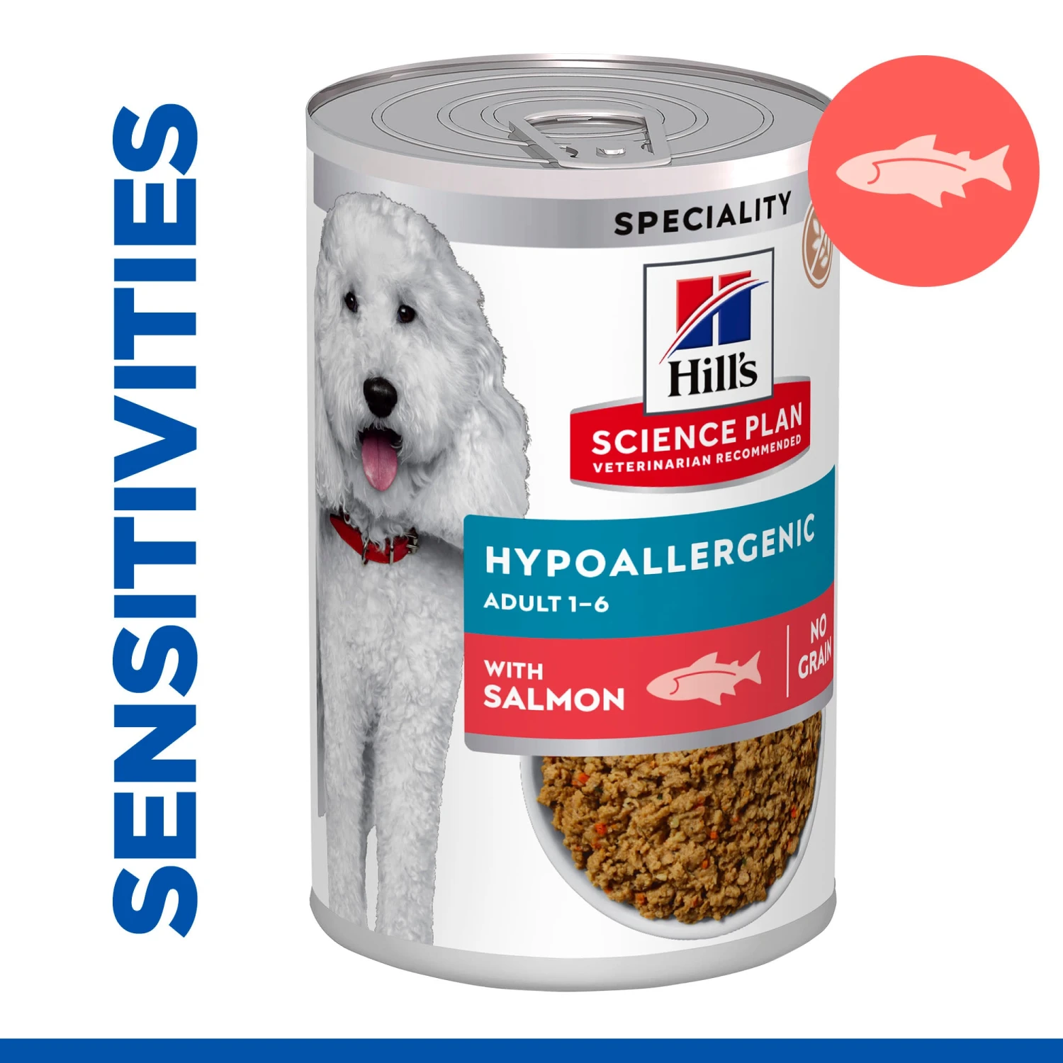 Hill's Science Plan Canine Adult Hypoallergenic With Salmon Wet Dog Food 2 Hill's Science Plan Canine Adult Hypoallergenic With Salmon Wet Dog Food - Image 2
