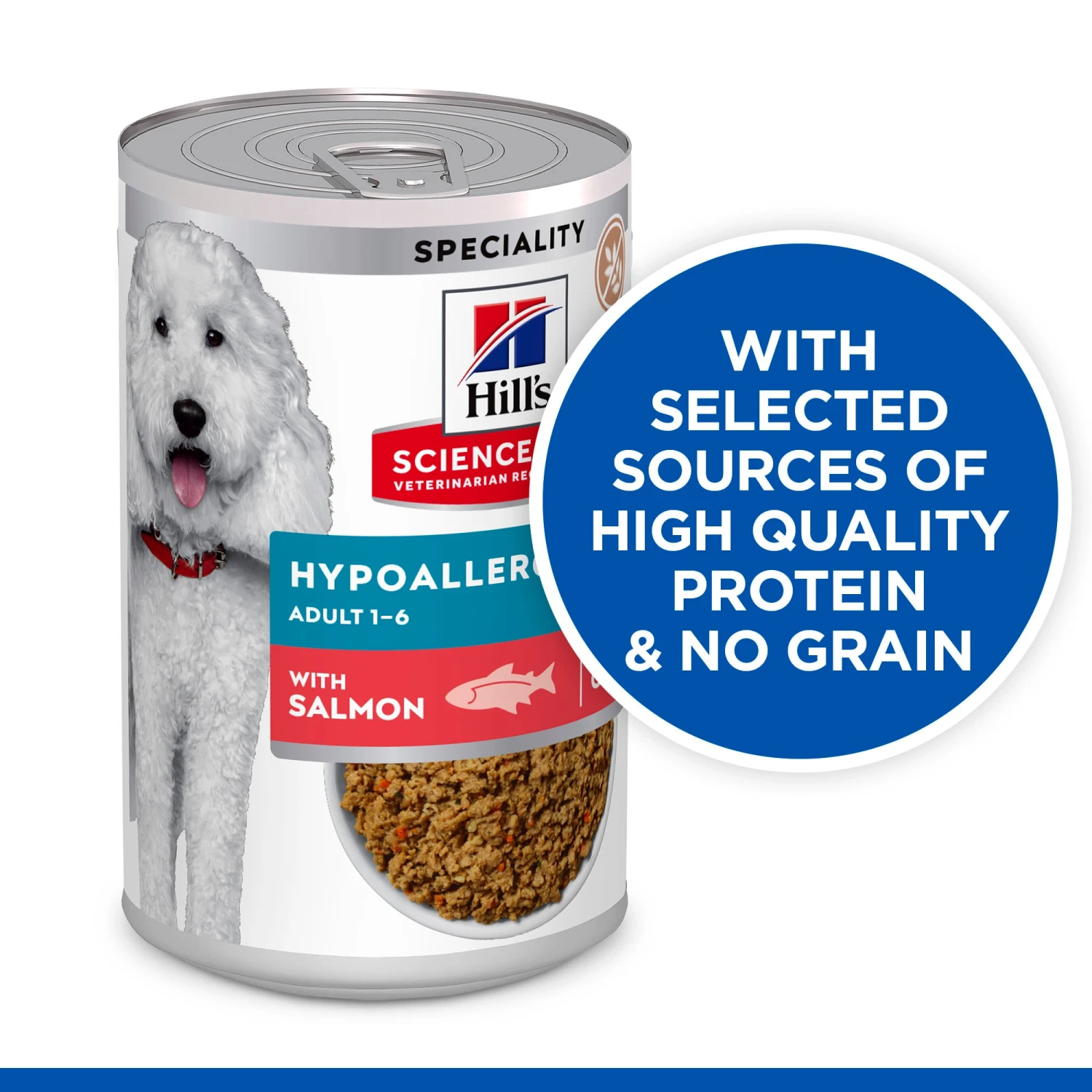 Hill's Science Plan Canine Adult Hypoallergenic With Salmon Wet Dog Food 3 Hill's Science Plan Canine Adult Hypoallergenic With Salmon Wet Dog Food - Image 3