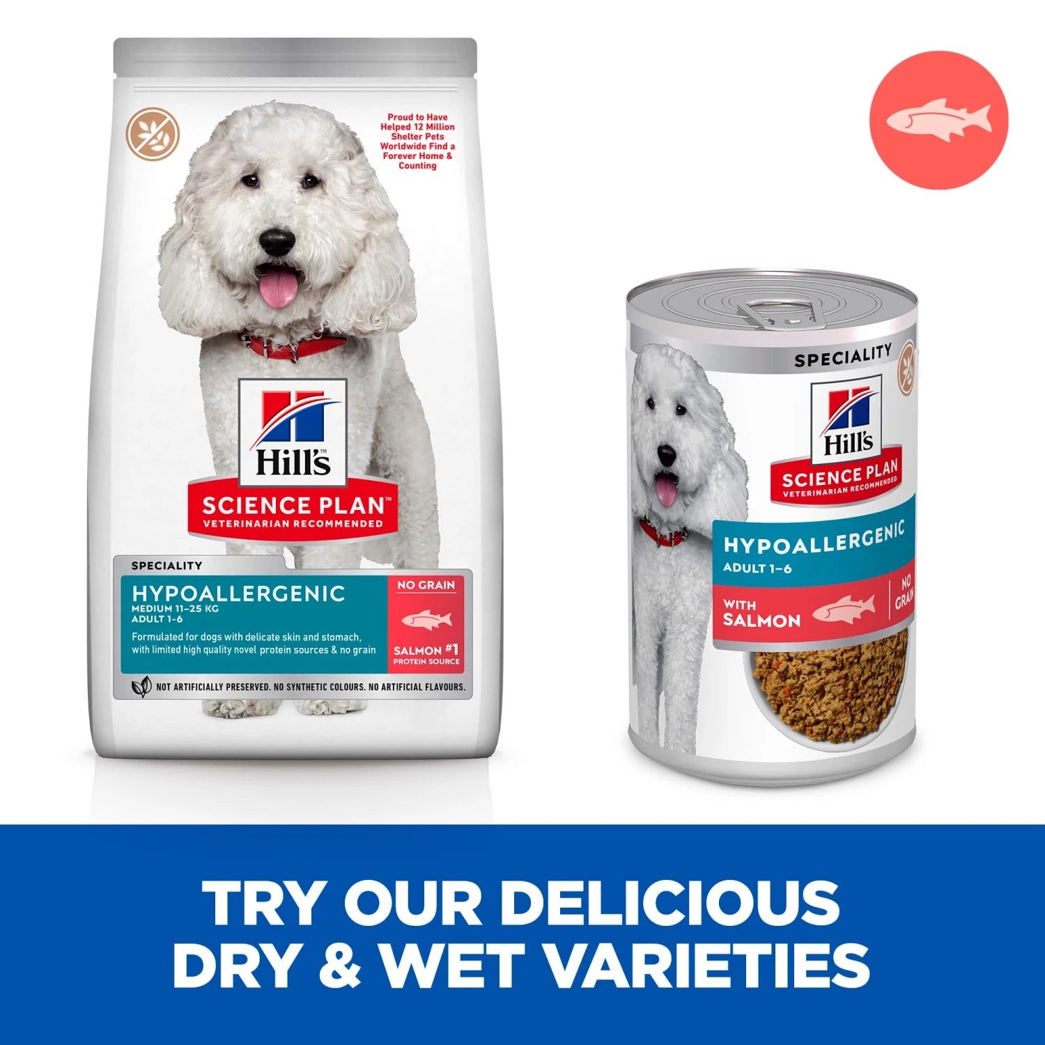 Hill's Science Plan Canine Adult Hypoallergenic With Salmon Wet Dog Food 4 Hill's Science Plan Canine Adult Hypoallergenic With Salmon Wet Dog Food - Image 4