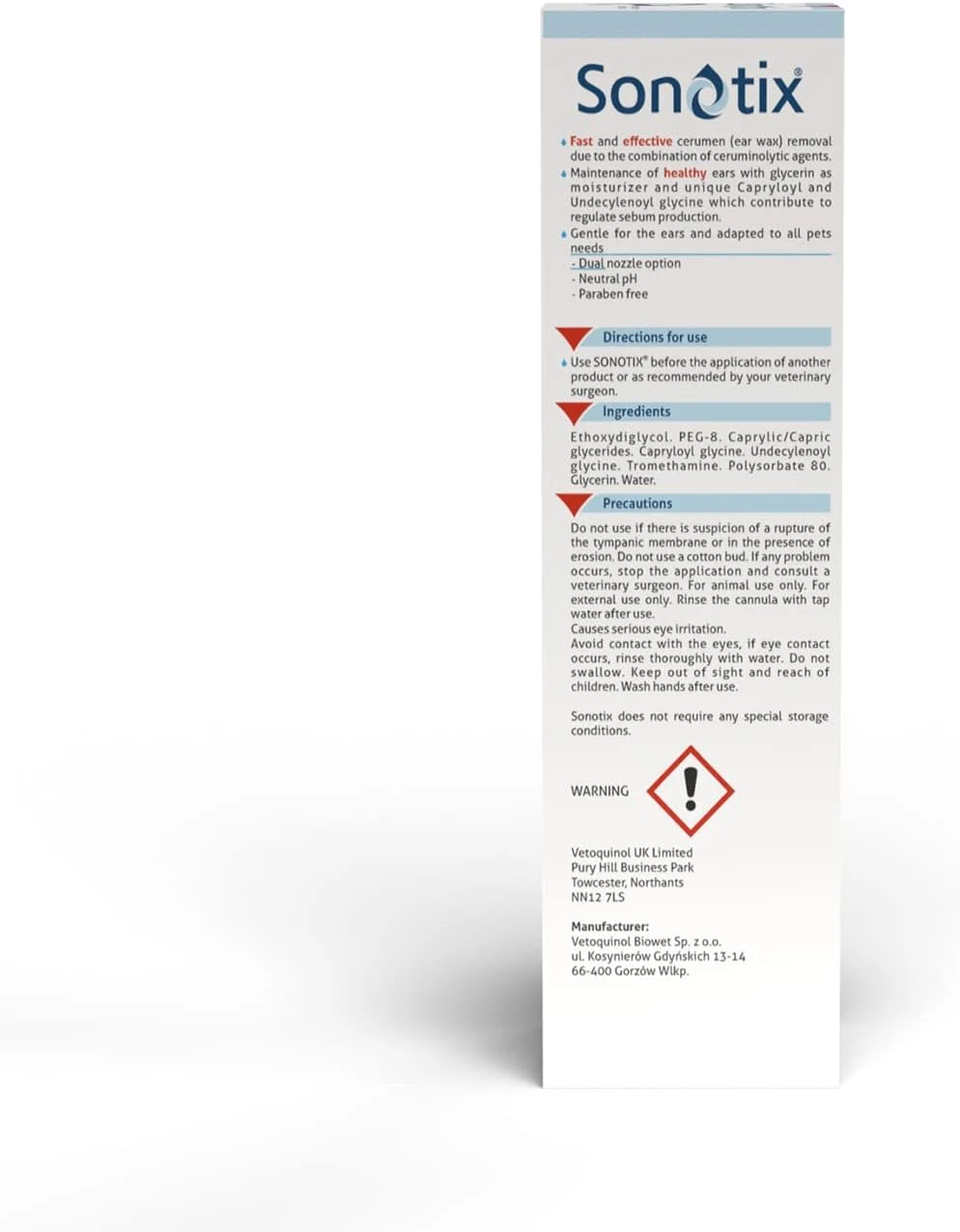 Sonotix Triple Action Ear Cleaner For Dogs And Cats 3 Sonotix Triple Action Ear Cleaner For Dogs And Cats - Image 3