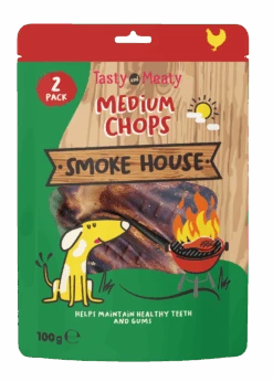 Tasty & Meaty Smokehouse Medium Chops Dog Treats