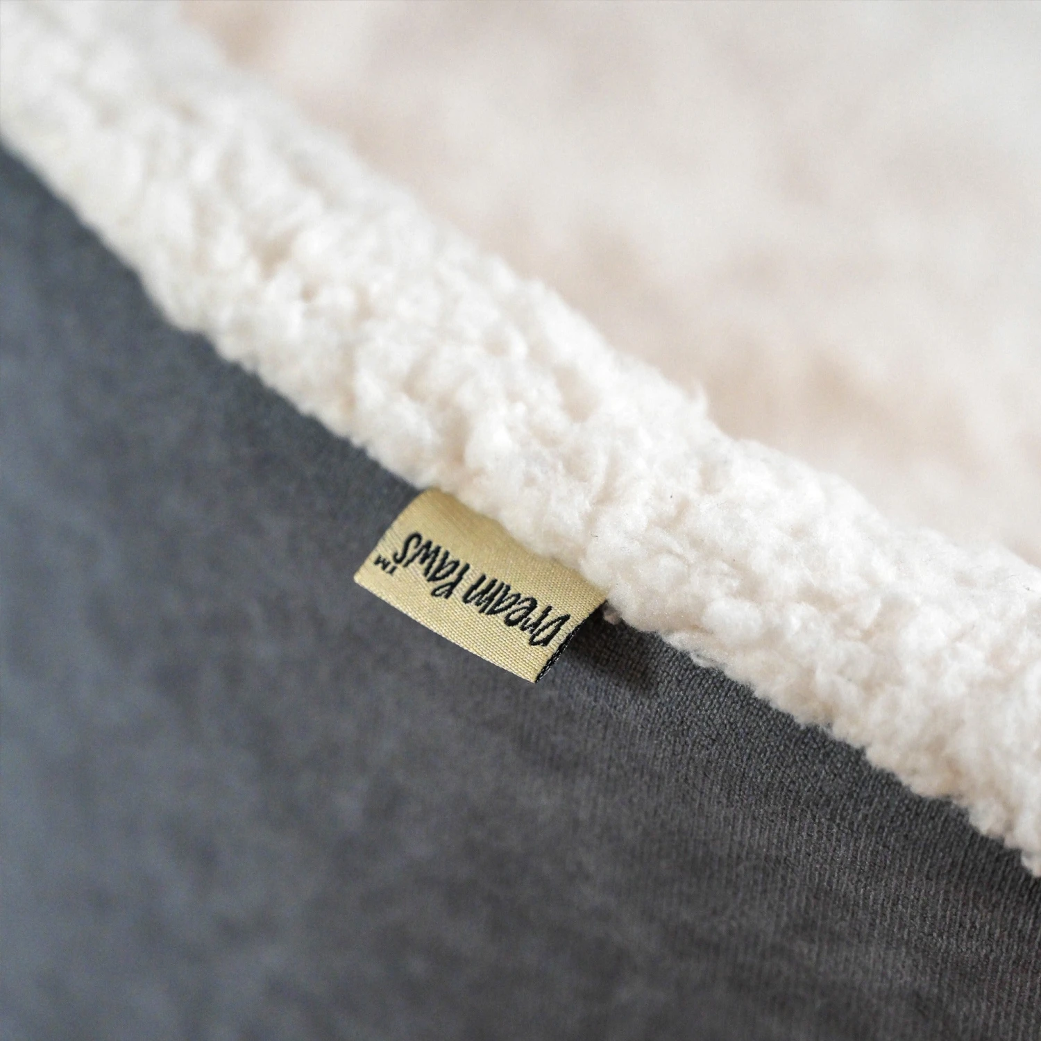 Dream Paws Grey Oval Velvet Dog Bed 3 Dream Paws Grey Oval Velvet Dog Bed - Image 3