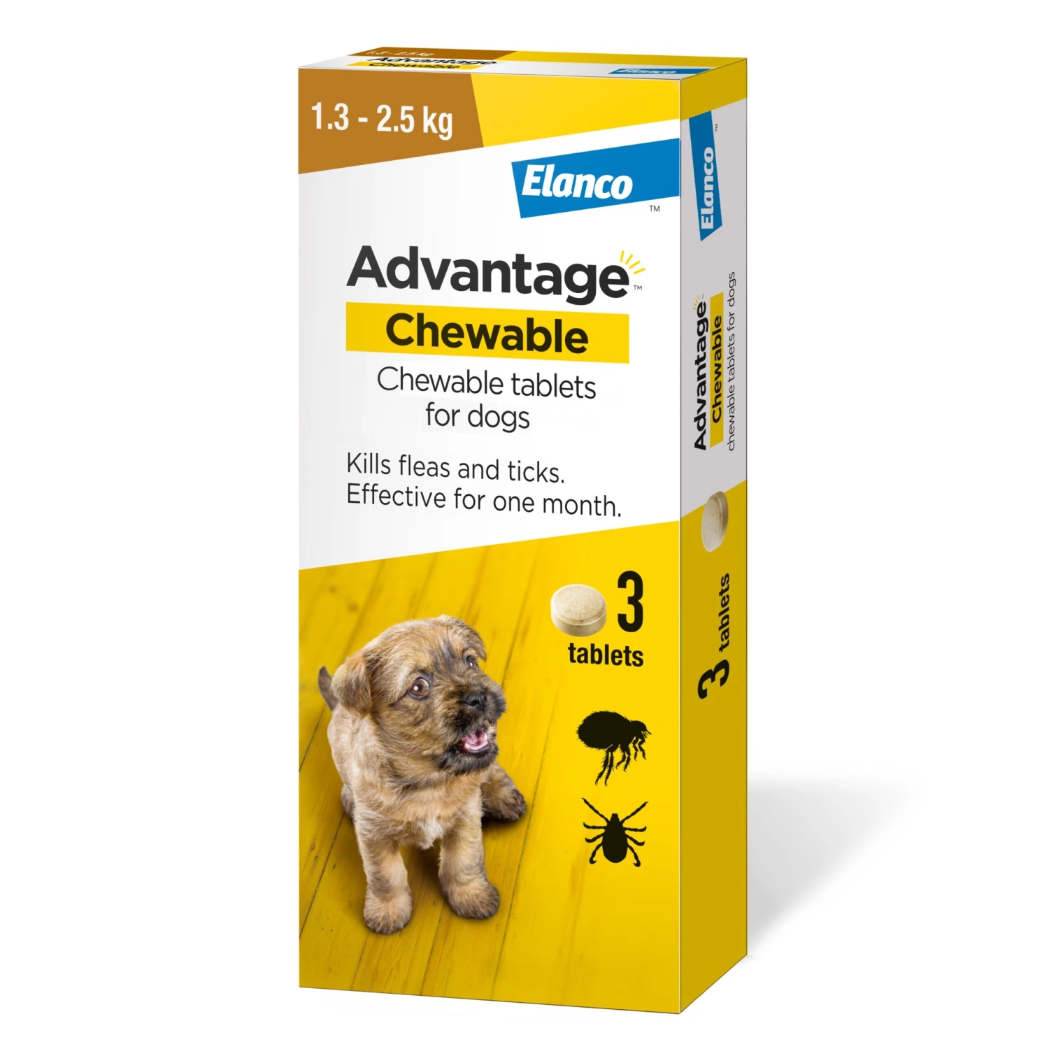 Advantage Chewable Flea And Tick Protection For Dogs - 3 Pack 1 Advantage Chewable Flea And Tick Protection For Dogs - 3 Pack