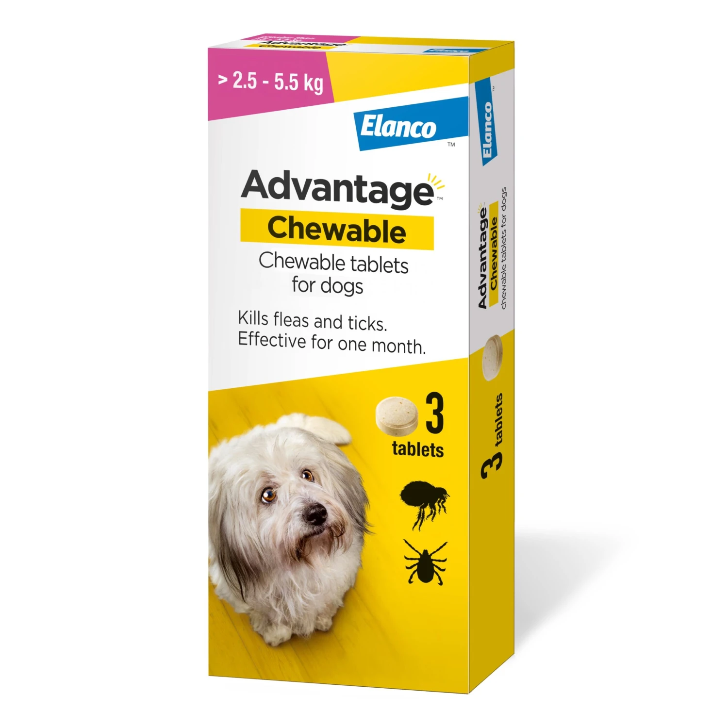 Advantage Chewable Flea And Tick Protection For Dogs - 3 Pack 2 Advantage Chewable Flea And Tick Protection For Dogs - 3 Pack - Image 2