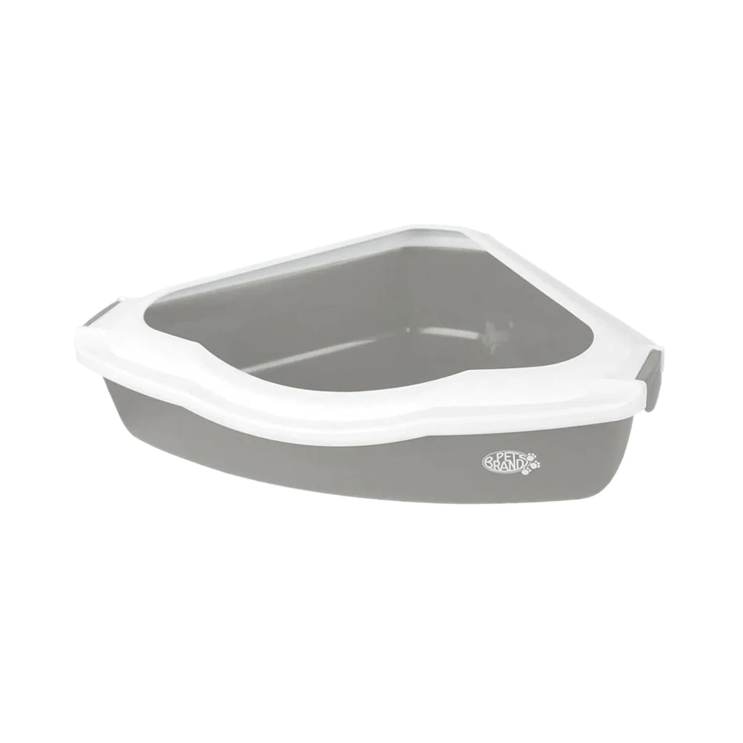 Petsentials Corner Cat Litter Tray - Grey 1 Petsentials Corner Cat Litter Tray - Grey