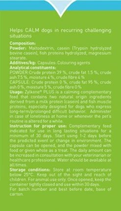 Zylkene® Plus Calming Supplement Capsules For Dogs & Cats -Pet Supplies ZylkenePlus 225 Retail back qerrtaw3khkh5zz28av3p0qwhuhe13ryp870biji0w