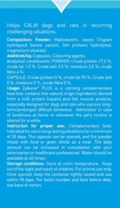 Zylkene® Plus Calming Supplement Capsules For Dogs & Cats -Pet Supplies ZylkenePlus 75 RetailBack qerrt9y9dnj6ue0fdsgh4izfwgm0teo8d3jiu8kw74
