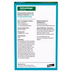 Advantage 100 Spot On Dog Flea Treatment For Dogs -Pet Supplies advantage 100 spot on flea control medium dog lerd jpg